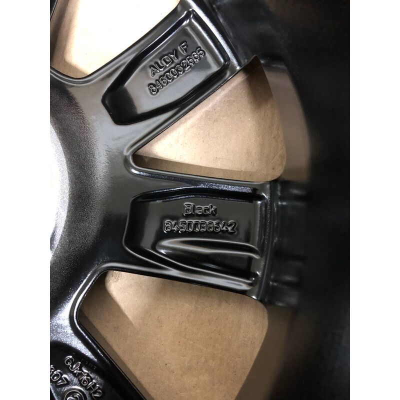 Диск литой 6JxR16H2 Light alloy wheel полностью чёрный глянцевый для Лада Веста 8450038642 5